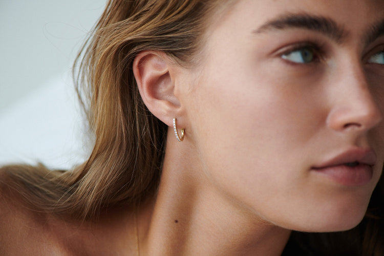 Blush lab diamond oorbellen