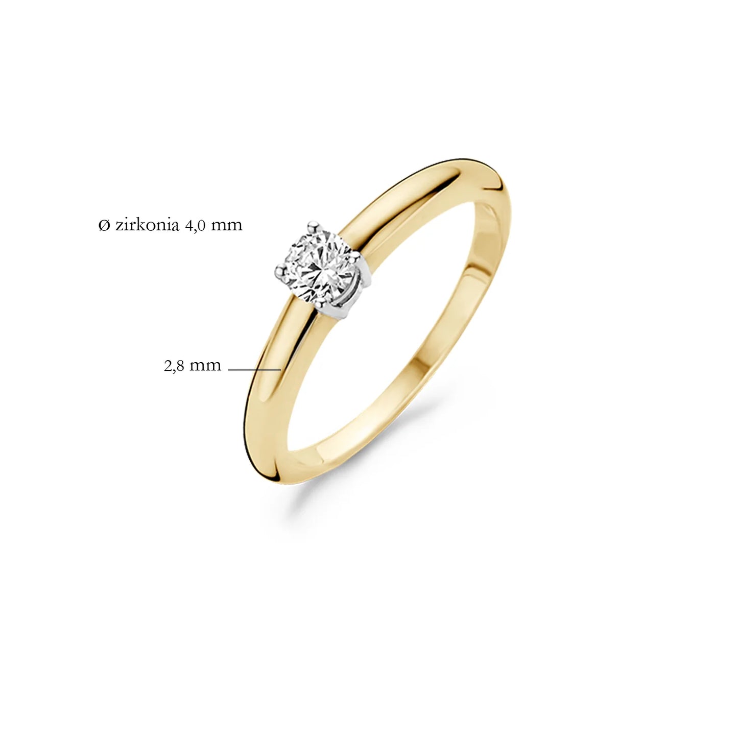 Blush Ring met Zirkonia
