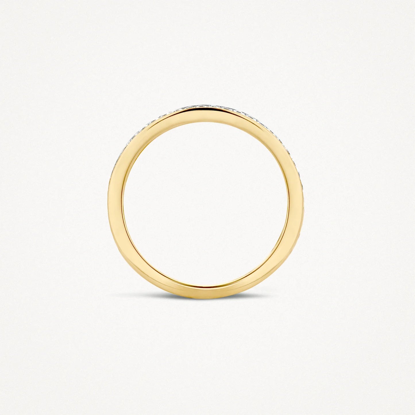 Blush Memoire ring met zirkonia