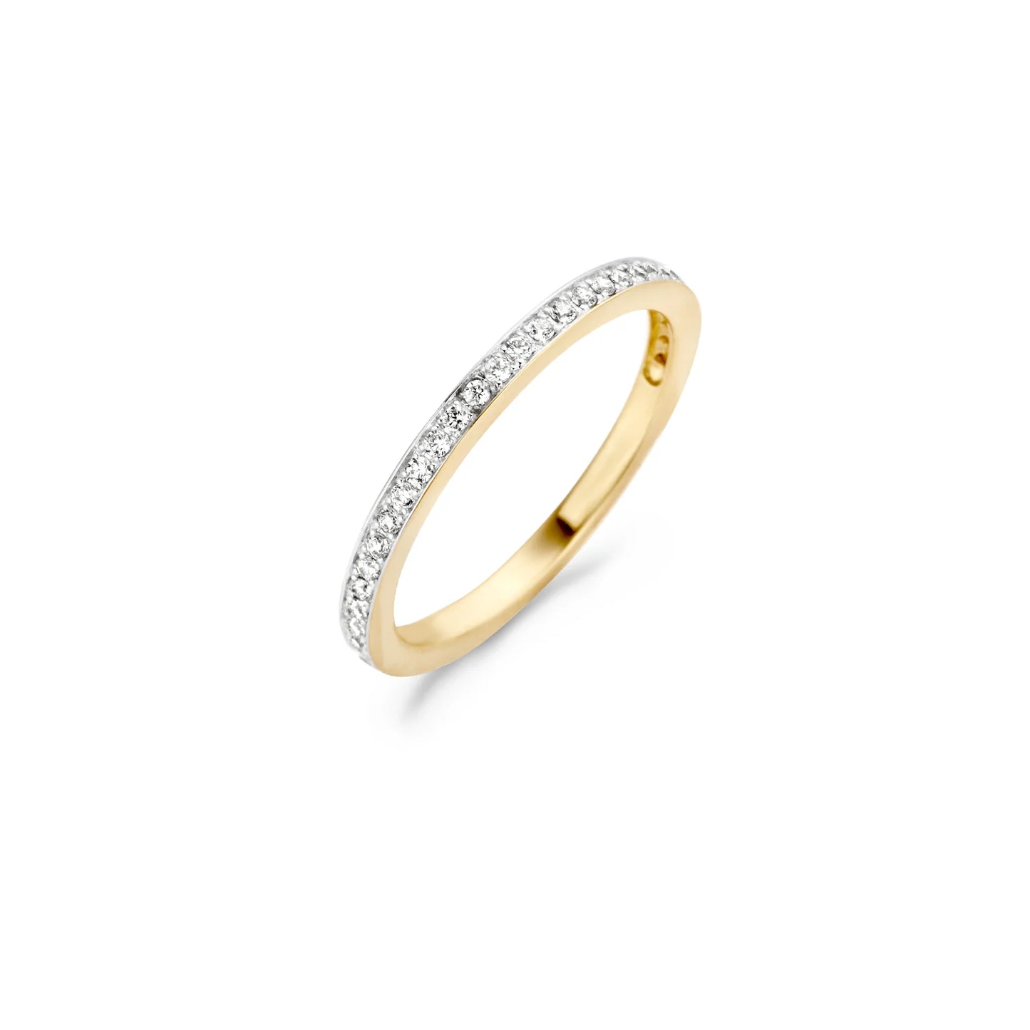 Blush Memoire ring met zirkonia