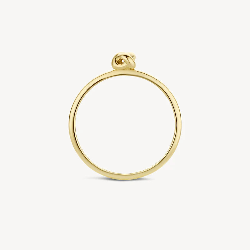 Blush ring met knoop