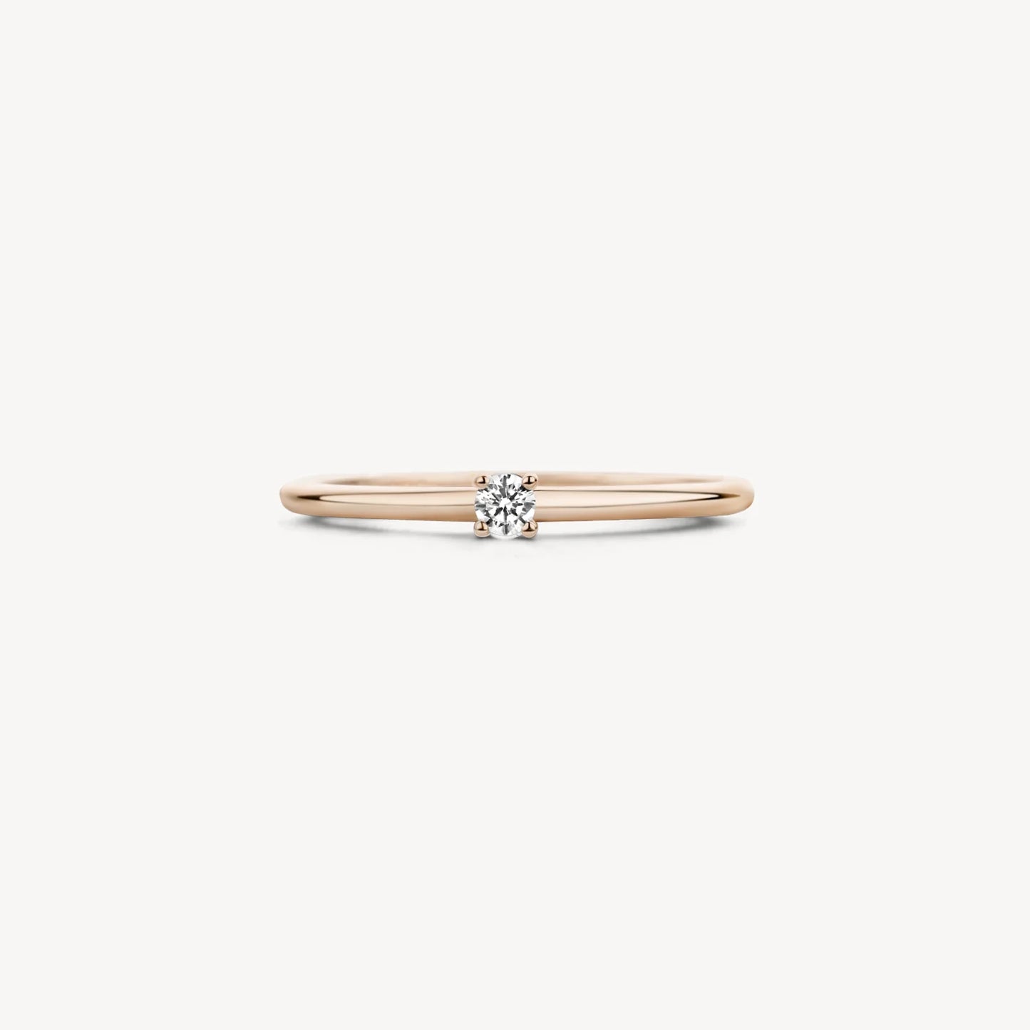 Blush ring met zirkonia