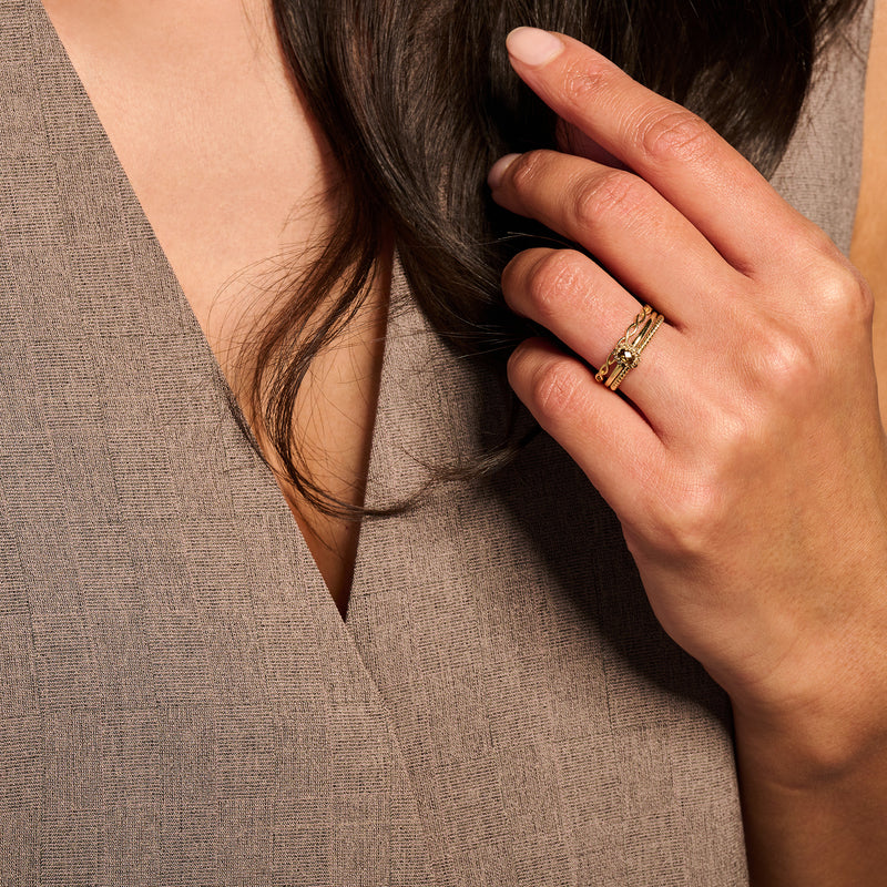 Blush ring geelgoud