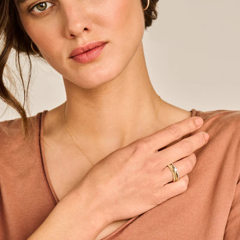 Blush ring geelgoud