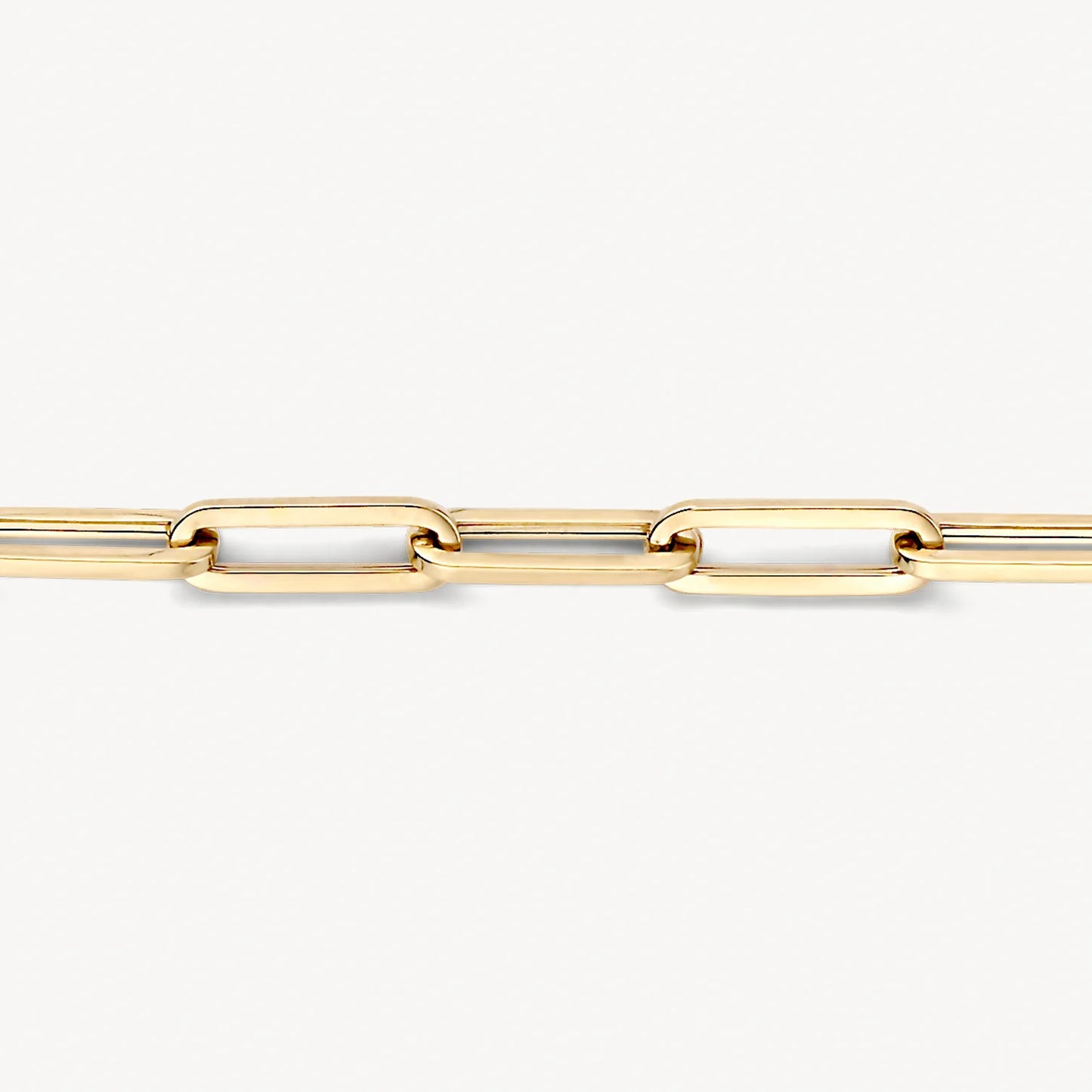 Blush geelgouden schakel armband