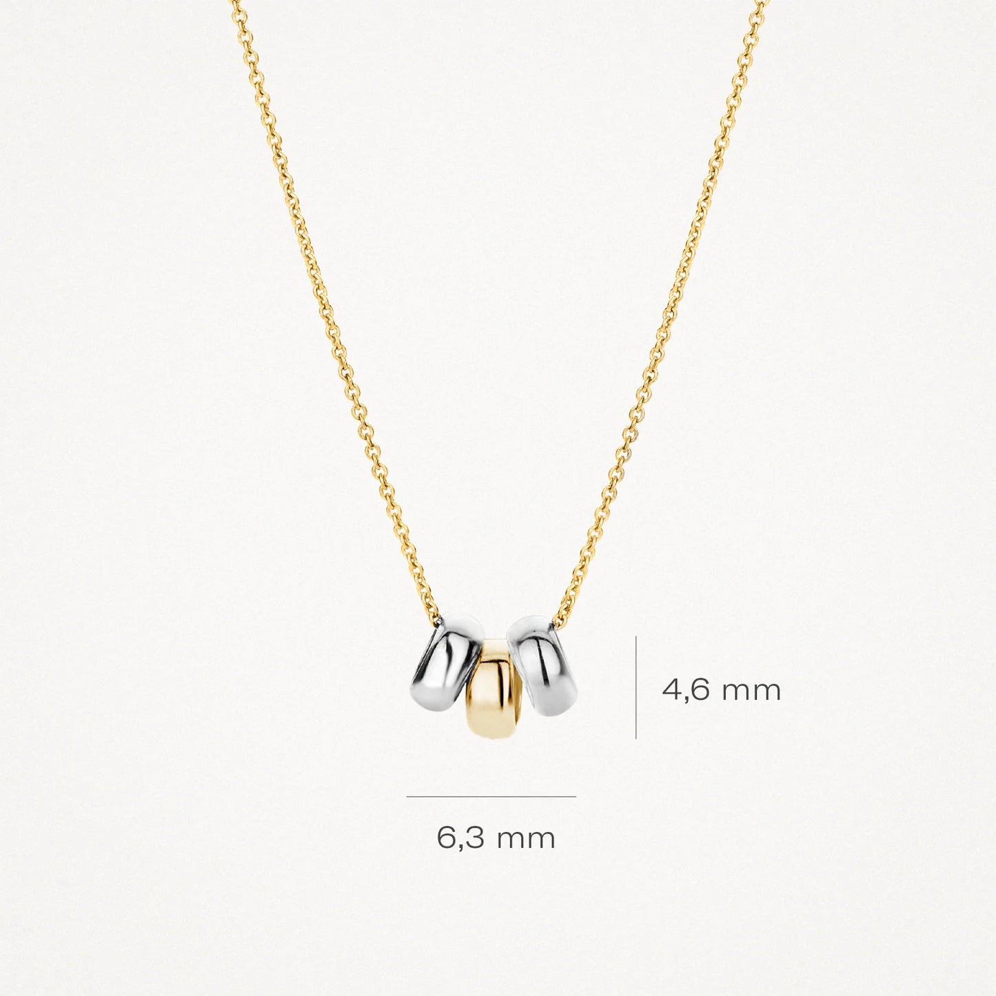 Blush geelgoud collier