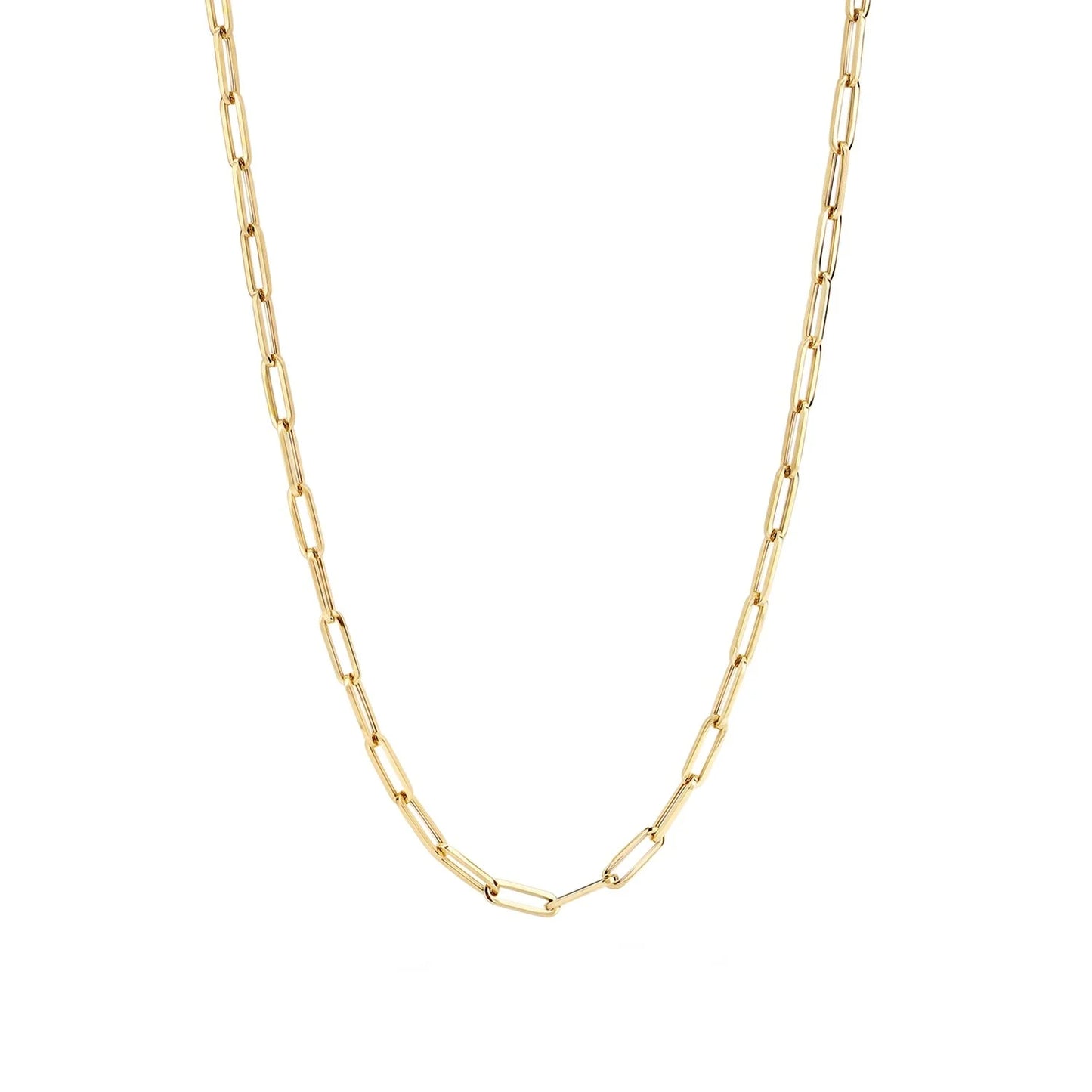 Blush geelgoud collier schakel