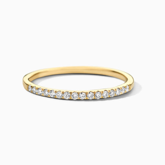 Blush lab diamond memoire ring