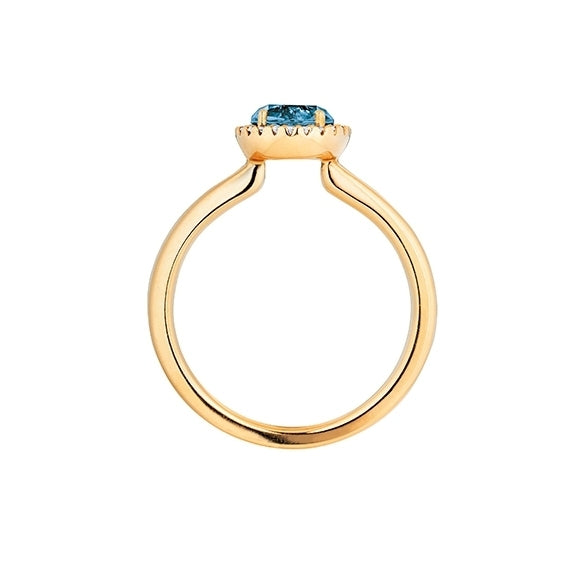 Capolavoro ring Espressivo met Topaz london blauw