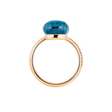 Afbeelding in Gallery-weergave laden, Capolavoro Happy holi ring met London blue
