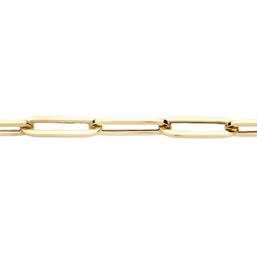 Blush geelgouden schakelarmband