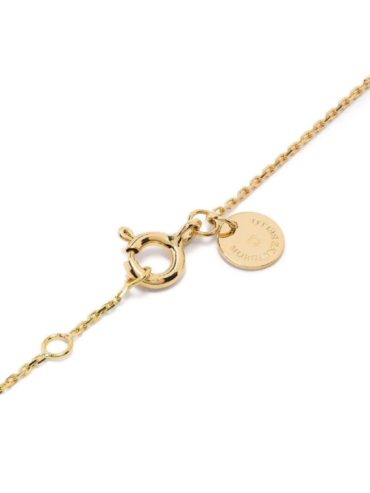 Morganne Bello collier met parelmoer, roze kwarts en diamant