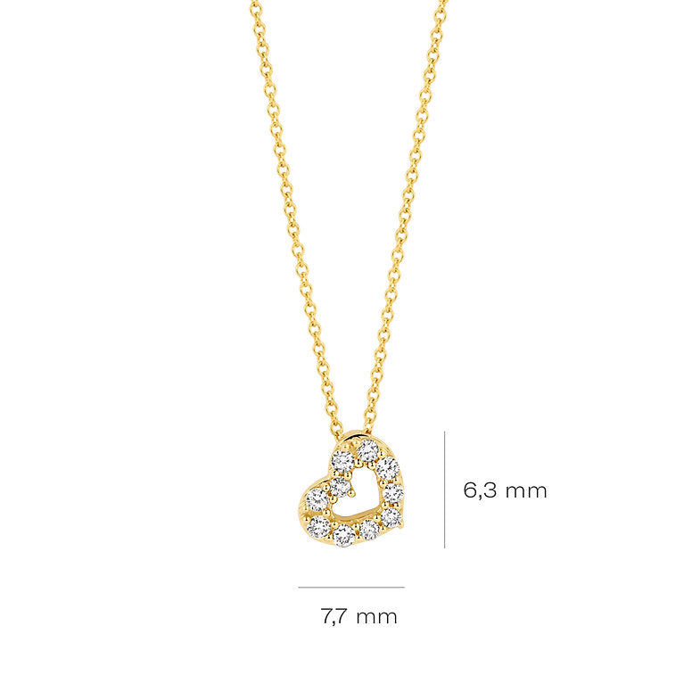 Blush Lab Diamonds hartjes collier