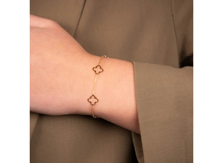 Just Franky Iconic lucky Clover armband