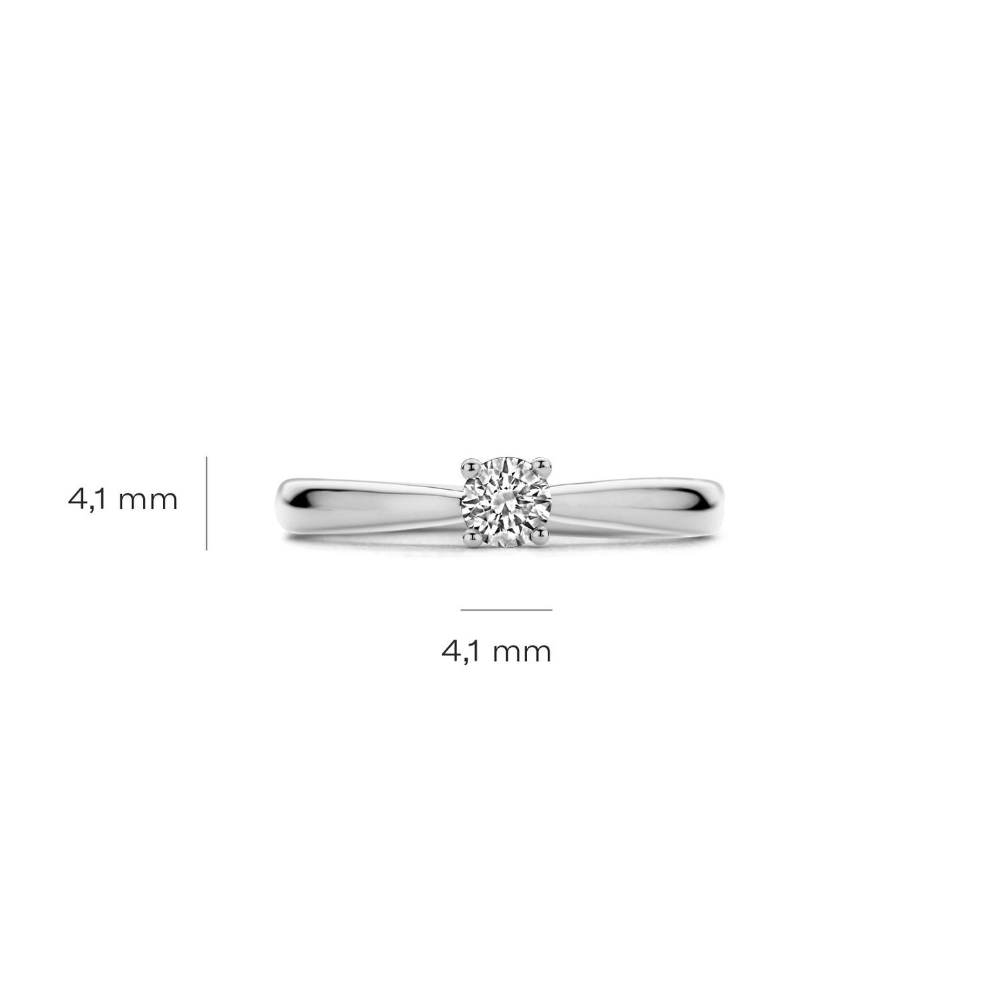 Blush Lab Diamonds solitaire ring