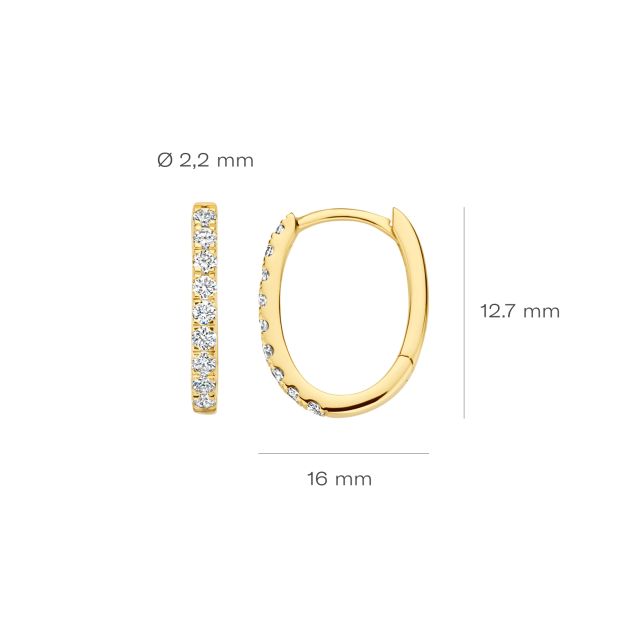 Blush Lab Diamonds oorbellen