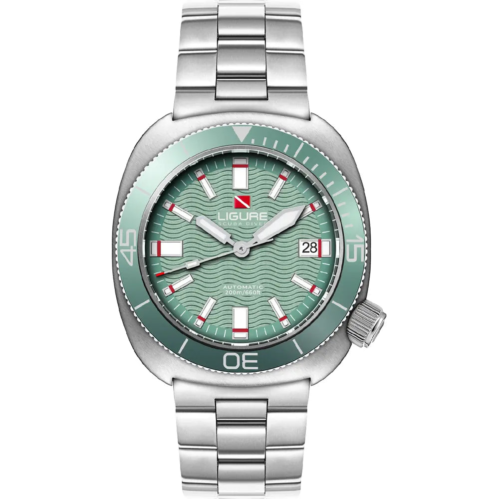 Ligure Tartaruga horloge Olive mint Oyster