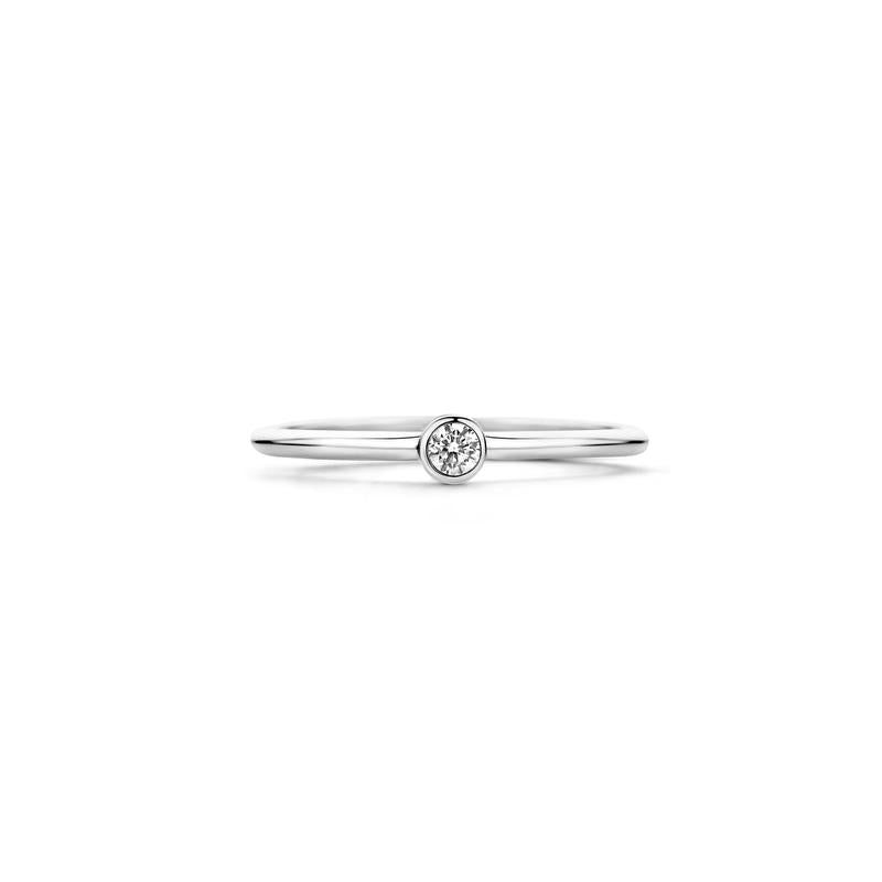 Blush ring met zirkonia