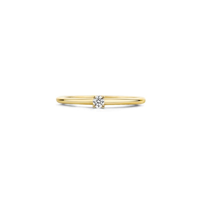 Blush ring met zirkonia