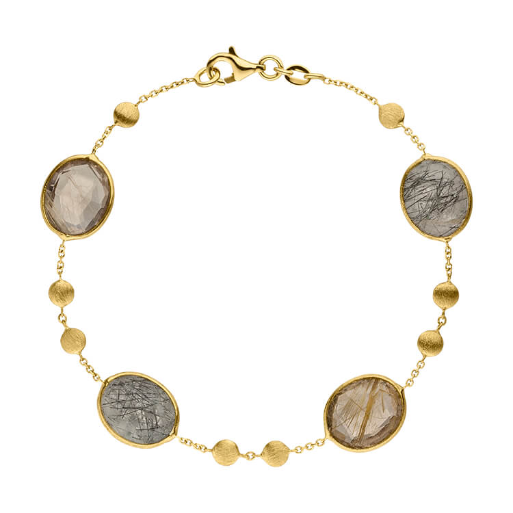 Elaine Firenze armband Rutielquartz