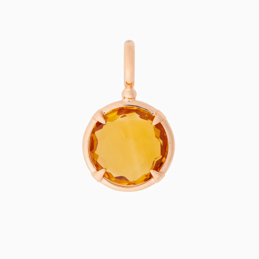 Bron Mira Mira hanger met briolet geslepen citrien