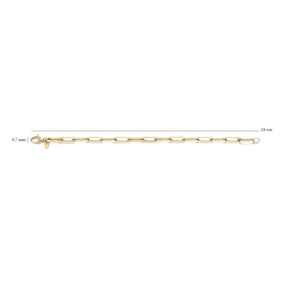 Blush schakel armband