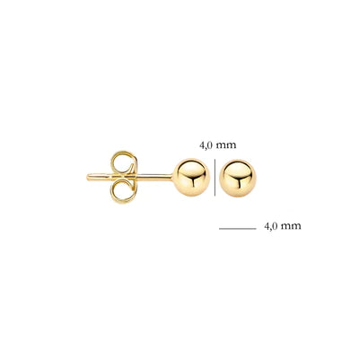 Blush oorstekers Geel goud