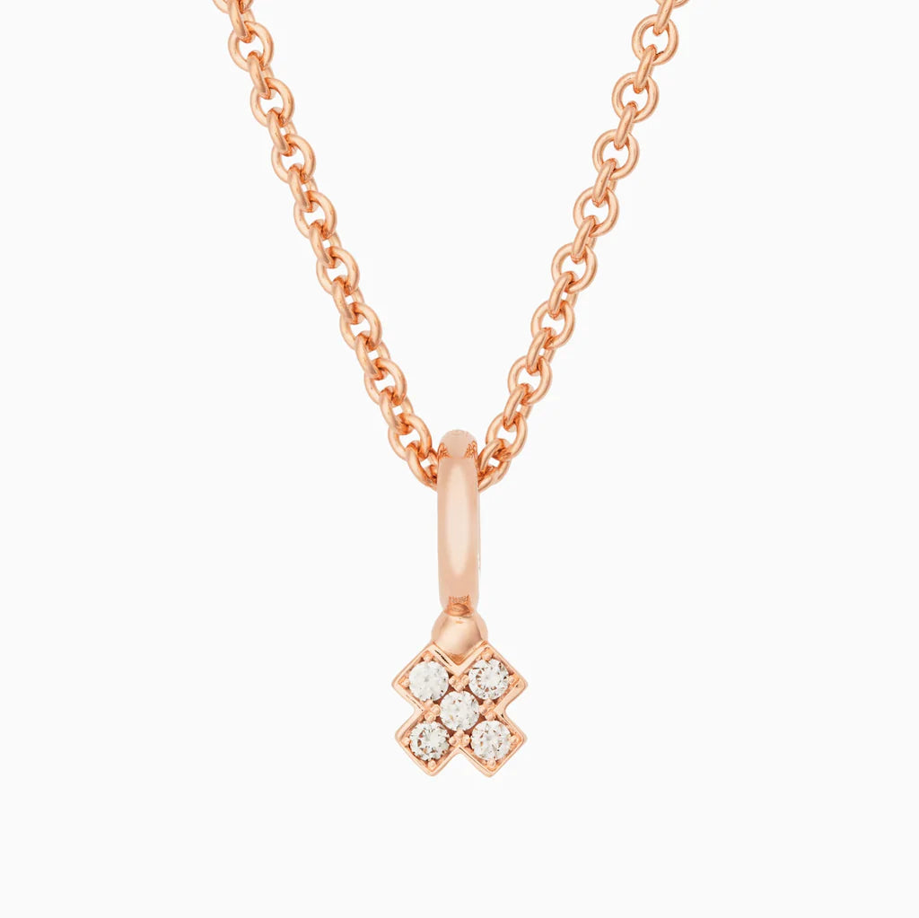 Bron Joy aanhanger met witte diamant