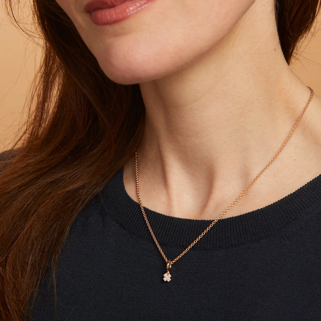 Bron Joy aanhanger met witte diamant