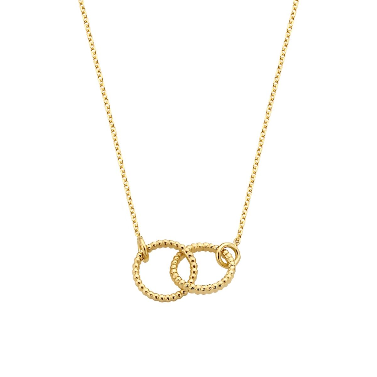 Just Franky Vintage Necklace Double Open Circle