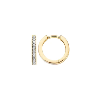 Blush oorbellen met Zirkonia