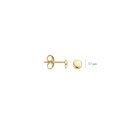 Blush oorstekers Geel goud