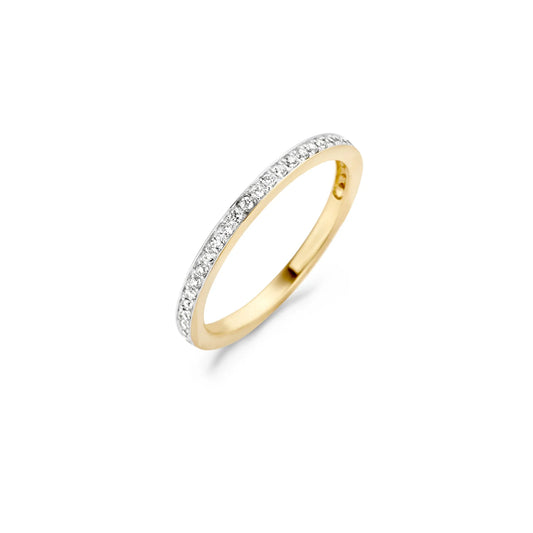 Blush Memoire ring met zirkonia