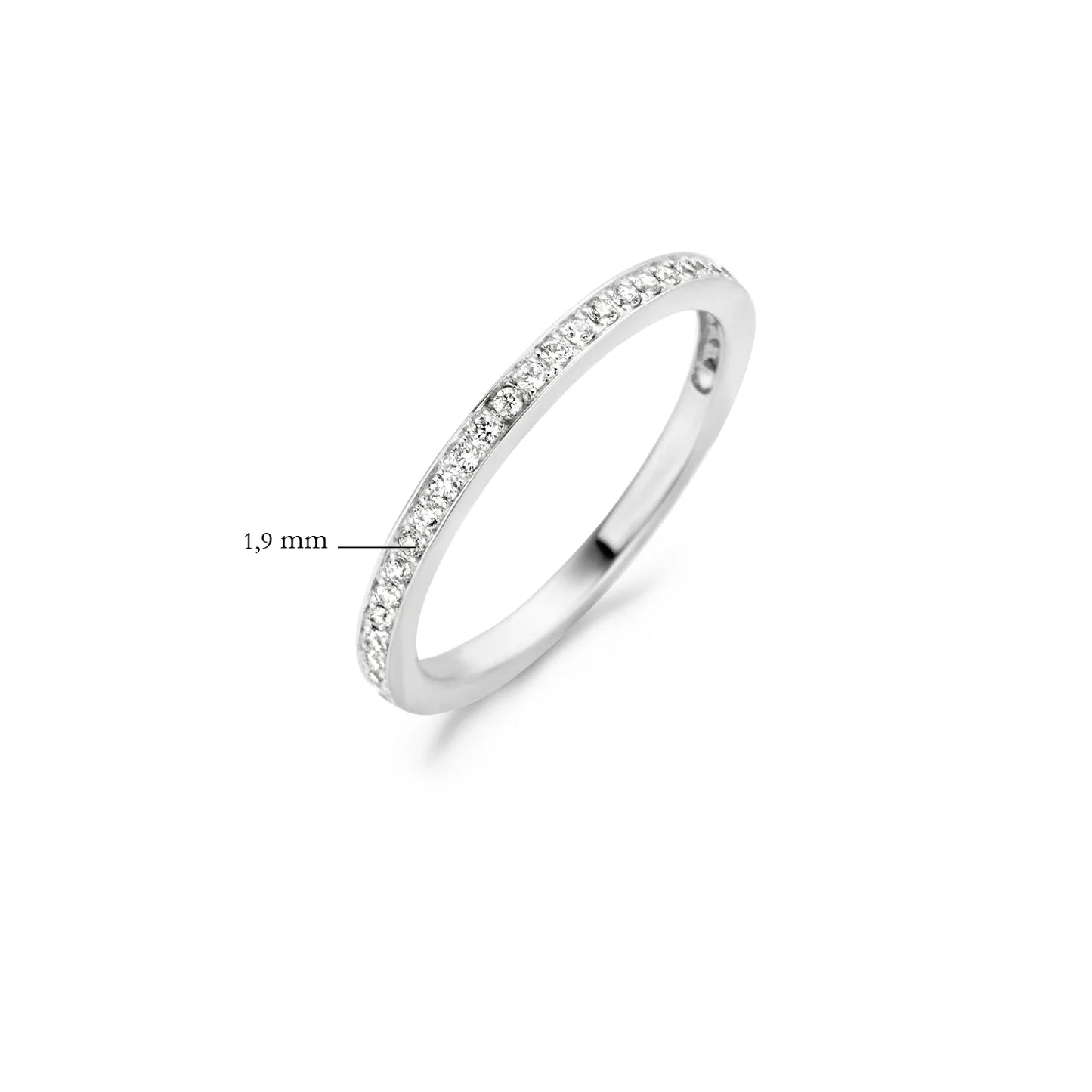 Blush ring met zirkonia