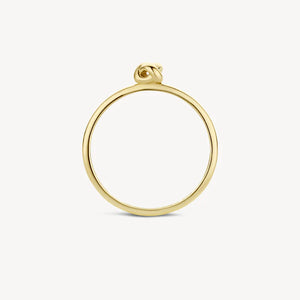 Blush ring met knoop