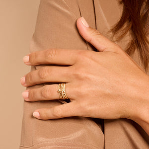 Blush ring met knoop
