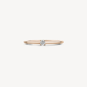 Blush ring met zirkonia