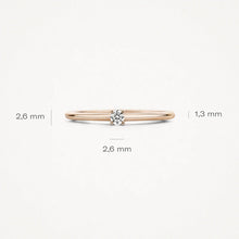 Afbeelding in Gallery-weergave laden, Blush ring met zirkonia
