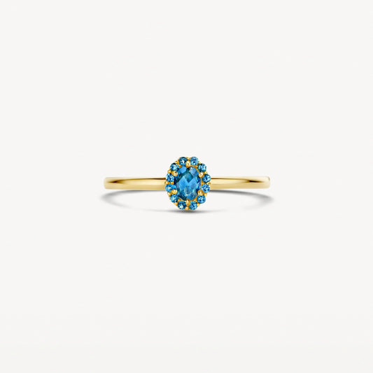 Blush ring met London topaas