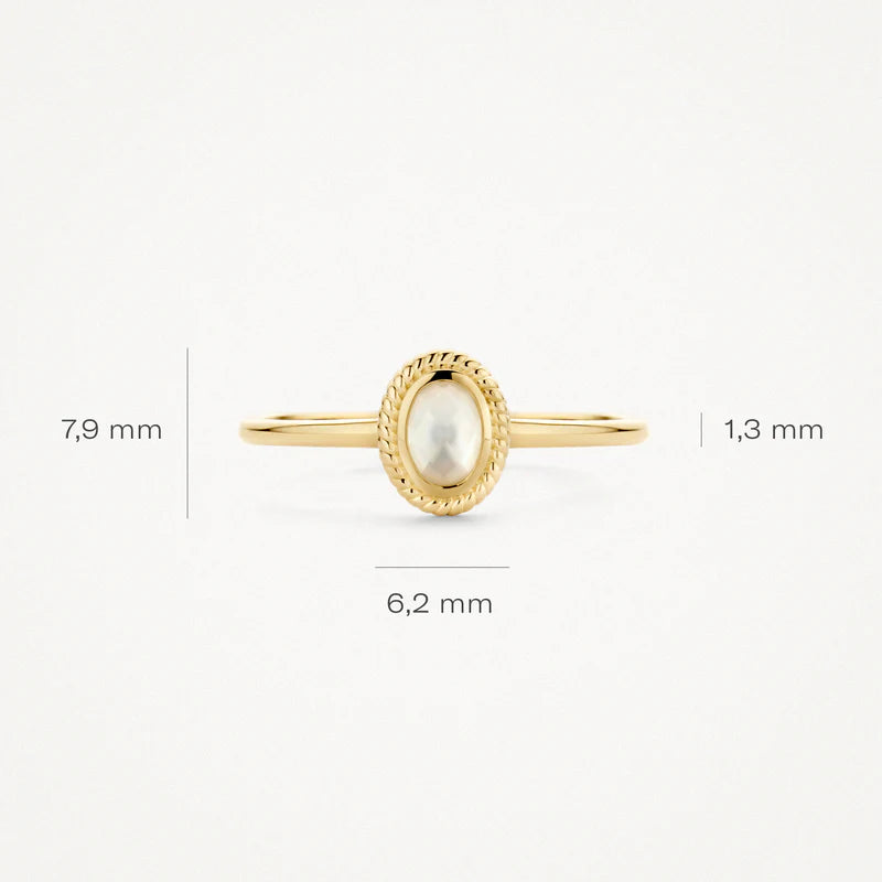 Blush ring met Parelmoer