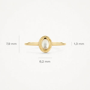 Blush ring met Parelmoer