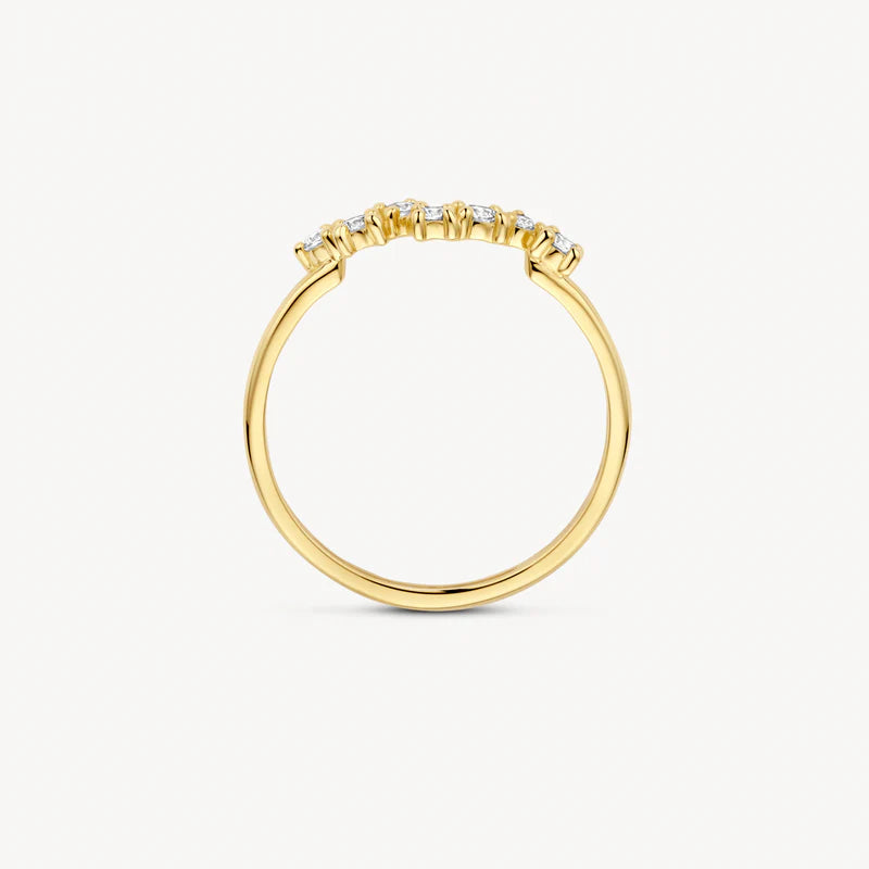 Blush ring met zirkonia