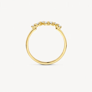 Blush ring met zirkonia