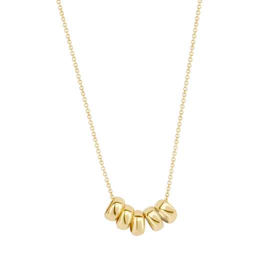 Blush geelgoud collier