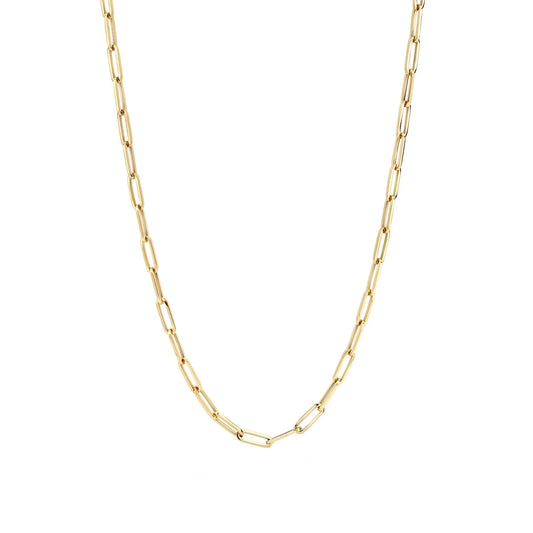 Blush geelgoud collier schakel
