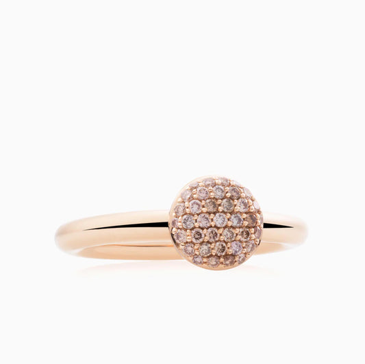 Bron Stardust ring met champagne diamant