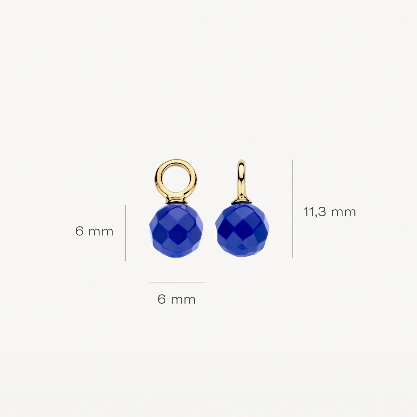 Blush aanhangers lapiz lazuli