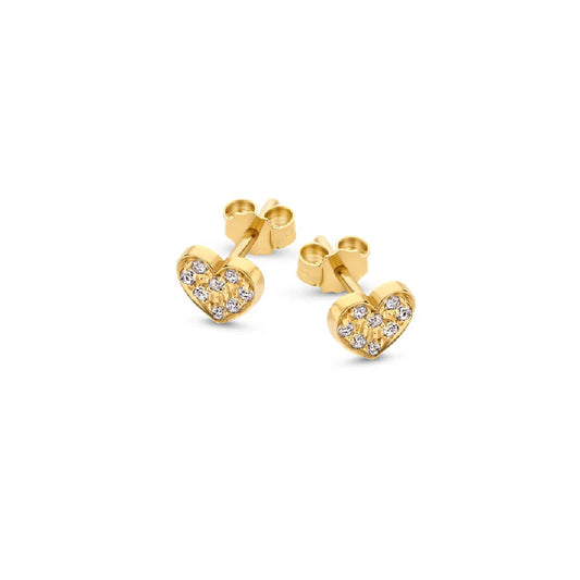 Just Franky Treasure Heart diamond oorbel (1 stuk)