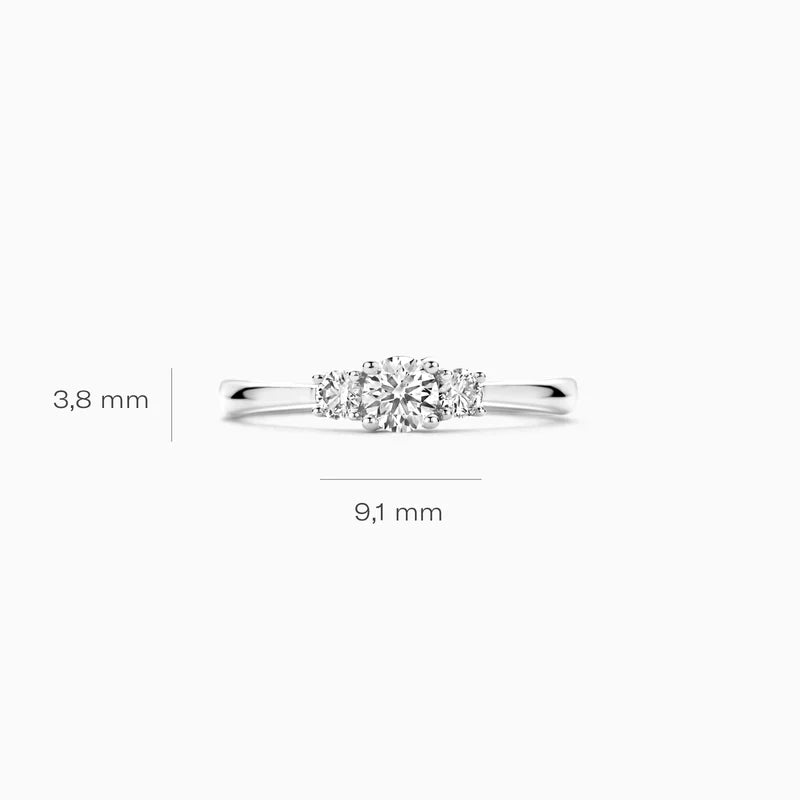 Blush lab diamond ring
