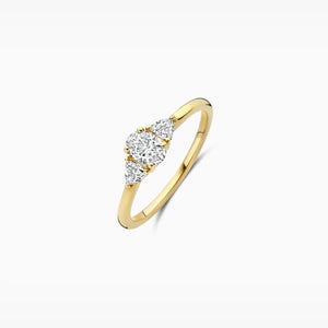 Blush lab diamond ring